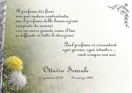 Modello di ricordino — catalogo Dragano 54