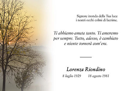 Modello di ricordino — catalogo Dragano 60